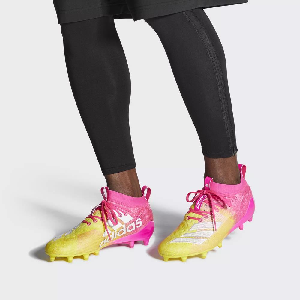 Adidas Adizero 8.0 Tacos de Futbol Rosas Para Hombre (MX-27057)